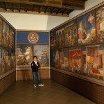 Cotignola: veduta delle pareti della mostra