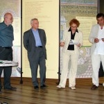 Bolzano, 13 giugno 2009 - inaugurazione della mostra. Da sin.: don Luigi Cassaro, Primo Shoensberg, Loretta Marini, Luigi Spagnolli