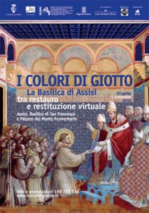Il manifesto della mostra "I colori di Giotto"