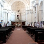 Imola - L'allestimento nella chiesa di Sant'Agostino