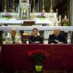 Firenze, Chiesa di San Giovannino degli Scolopi, inaugurazione - Da sinistra: l'avv. Mario Cioffi, S.Em. Card. Giuseppe Betori e mons. Andrea Bellandi