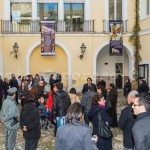 Benevento, inaugurazione - Il cortile della Rocca dei Rettori, sede della mostra