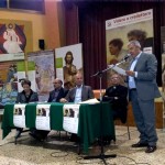 Bellizzi (SA), presentazione - Da sinistra: Teresina Granese, assessore, Vitaliano Sena, Giuseppe Salvioli, sindaco di Bellizzi, don Antonio Piccirillo, Sabatino Cioffi