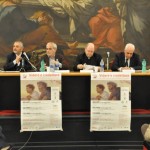 Salerno, presentazione - I relatori: da sinistra Aniello Landi, Eugenio Mazzarella, mons. Marcello De Maio, Sandro Chierici