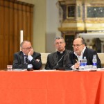 Livorno - L'incontro di presentazione. Da sinistra: Eugenio Dal Pane, e S.E. Mons. Simone Giusti, Vescovo di Livorno