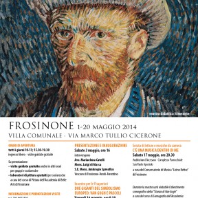 La mostra “Van Gogh. Un grande fuoco nel cuore” a Frosinone