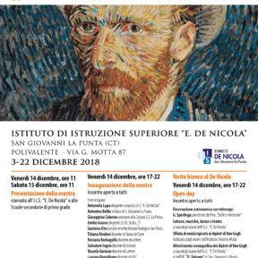 Van Gogh. Un grande fuoco nel cuore - San Giovanni la Punta (CT) 3-22 dicembre 2018